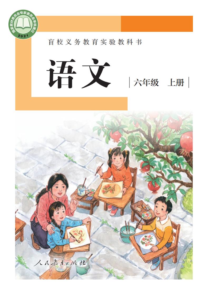 盲校义务教育实验教科书 语文 六年级 上册（供低视力学生使用）_PDF电子书电子版下载