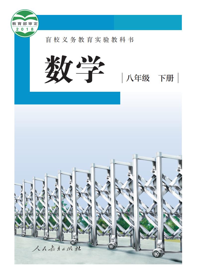 盲校义务教育实验教科书 数学 八年级 下册（供低视力学生使用）PDF电子书电子版下载